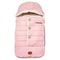 JJ Cole Bundle Me Winter Toddler Car Seat Cover and Bunting Bag - Urban Weather Resistant Baby Carrier Cover, Blush Pink