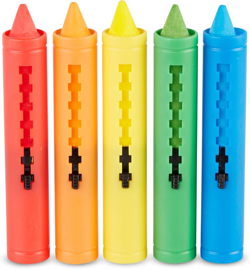 Melissa & Doug Learning Mat Crayons - 5 Colors Set