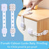 Fursafe&Q Cabinet Locks Baby Proofing, Baby Drawer Safety Locks -Adhesive Child Safety Lock Straps Adjustable Door