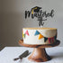 Black Glitter Mastered It Cake Topper - College Grad Congratulations MBA Graduation Party Decorations