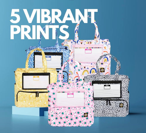 Large Insulated Diaper Tote Bag with Shoulder Strap