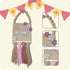 Bohemian Wooden Bead Decor Sign for Girls' Nursery