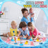 Honoson 36 Summer Summer (4 Pcs Beach Rubber Duckies Bulk Mini Rubber Duck Bath Toys Float Bathtub Ducky Cute Squeaky