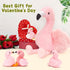 Animals-18in Mommy 4 MorisMos Plush Flamingo Stuffed Stuffed Flamingo with Baby Bird Toys for Girls Boys,Pink Bird