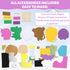 VKPI 6 Popstick Puppets Craft Kits for Kids, Foam Art Crafts Gift, Story Time Toys for Ages 4+, Birthday Party Supplies