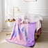 Silky Satin Baby Blanket for Girls, Unique Tie Dye Minky Fabric with Soft Silk Backing, 30 x 40 Inch