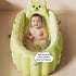 Houtclort Swimming Inflatable Baby Bathtub, Non Slip Safety Thick Cushion Central Seat,Portable Travel Seat Baths Baby