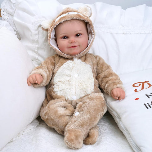 BABESIDE Reborn Baby Doll Clothes, Outfit Accessories with Hat for 17-22 Inch Dolls, Boys & Girls