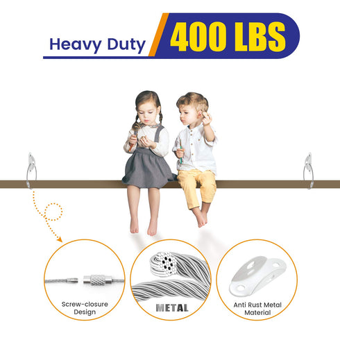 4our Kiddies 10 Pack Furniture Anchors for Baby Proofing, Anti Tip Wall Anchors for Child Safety