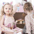 Cat Ears Headbands - 4pcs Dollhouse Birthday Party Accessories, Flannel Cartoon Cosplay Headpiece & Glitter Hair Clips