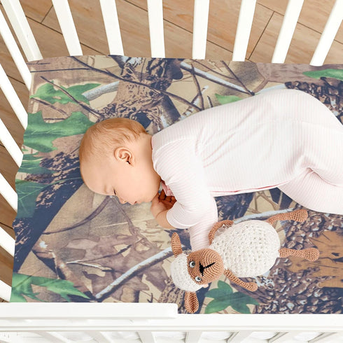Fitted Crib Sheets for Boys Girls, Soft Breathable Comfortable Military Texture Camo Baby Sheet Set
