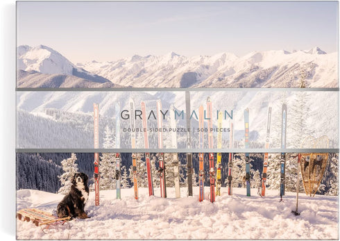 Gray Malin The Winter Holiday 500 Piece Double Sided Puzzle from Galison - Jigsaw Puzzle Featuring Malin’s Iconic Photography, Thick and Sturdy Pieces, Challenging Family Activity, Great Gift Idea!