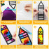 32 Sets Back to School Crayon Suncatchers Craft Kit DIY Window Stained Glass Effect Crayons Paper Crafts for Home