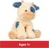 GUND Cozys Collection Cow, Stuffed Animal Plush Toy for Ages 1 and Up, Cream/Blue, 10”