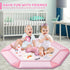 8-in-1 Tummy 6 0-3-6-9-12 Baby Gym Play Mat, Time Mat & Ball Pit with Toys, Washable Baby Activity Mat for Visual