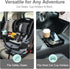 3 Inch Car Seat Snack Tray for Toddlers - Cup Holder Fits Most Sippy Cups & Straw Bottles with Dip Well, Mess-Free