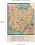 1000 Piece Puzzle for Adults: 1934 Map of Ohio, Cartograph of Ohio - The Oldest State US Puzzles