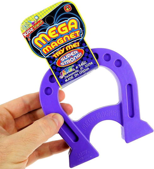 JA-RU Mega Magnet Toy, Strong Horseshoe Shaped Magnets for Preschool Science Experiments & Classroom Activities