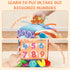 6-12 5 6 1-3 SAIMAND Baby Toys MonthsMystery Soft Box with Plush Marine Animals,Rattle,Crinkle Paper & MirrorMontessori
