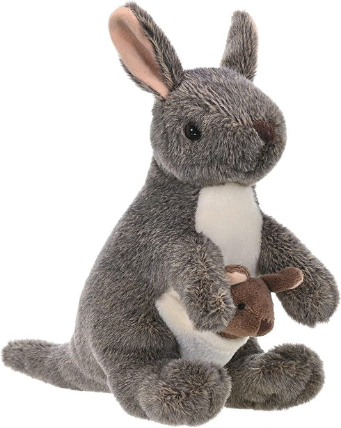 8 Inches, 8", Model:10867 Wild Republic Kangaroo with Joey Plush, Stuffed Animal, Plush Toy, Gifts for Kids, Cuddlekins