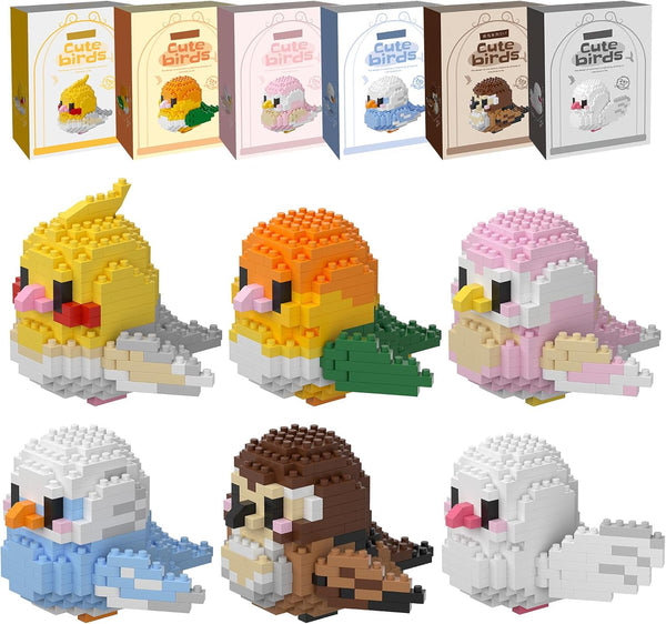 HJPLPXH Parrots Micro Mini Building Block Sets Birthday Gift for Kids, Animals Buildling