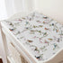 Watercolor Sparrow Spring Floral Changing Pad Covers, Birds Flowers Leaves for Boy Girl, Soft Stretchy 32''x16''