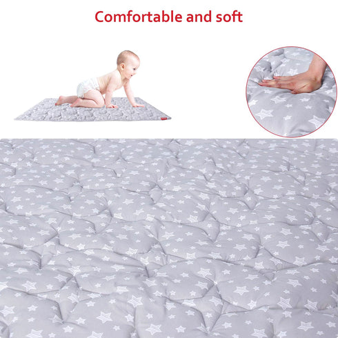79x55 Inches, Baby Play Mat Extra Thick, Large, Crawling Mat Non Slip Padded Baby Mats for Playing Baby Playmat Floor