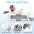 0-24 Baby Bathtub, Collapsible Newborn Bathtub for Infant to Toddler Months with Soft Cushion and Thermometer,Portable