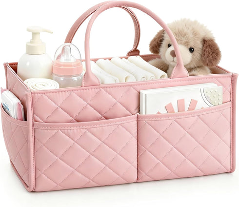 Tivellary Baby Diaper Caddy Organizer Spacious Storage Basket for Newborn Essentials, Nursery