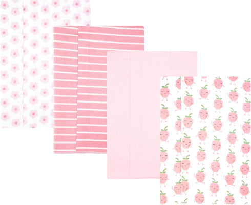 Hudson Baby Unisex Baby Cotton Polyester Flannel Burp Cloths