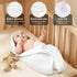 3 Pack 100% 32x32 Inch Sunny zzzZZ Muslin Hooded Baby Bath Towels - Cotton Soft Low-Saturation Pastel Towels Including