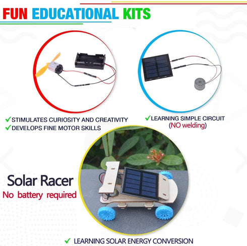 Science Kits for Kids Age 8-14 - DIY STEM Kits, Solar Power & Electric Engineering - Perfect Gift for Ages 8-13