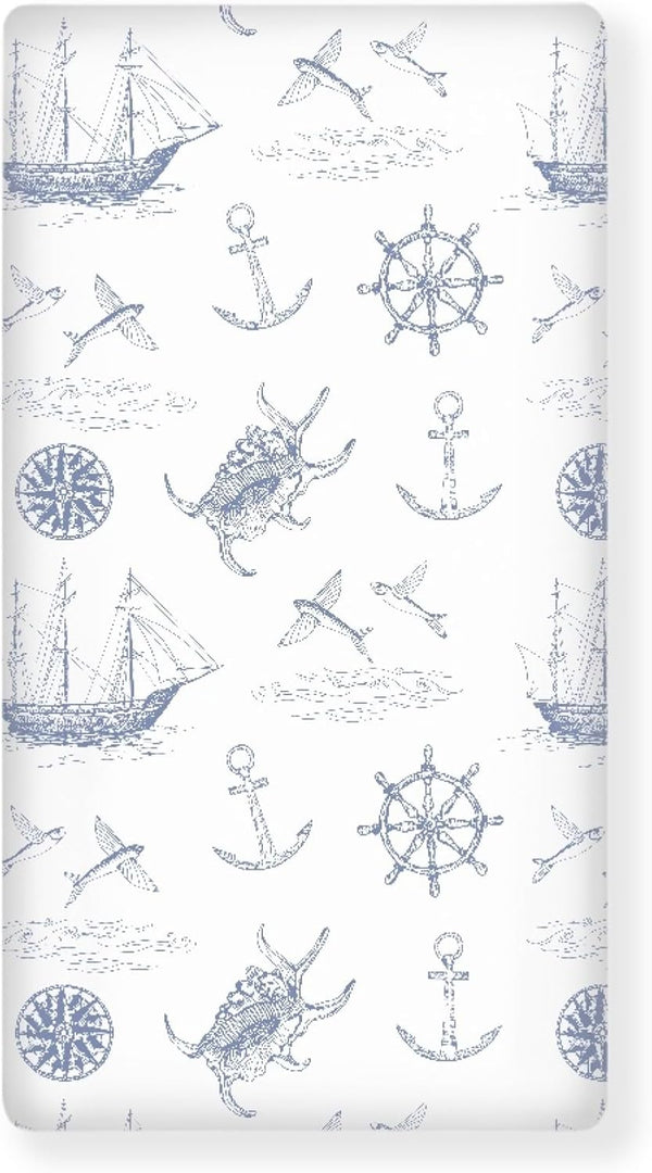 Winpema Yachts Seagoing Vessel Fitted Crib Sheet Nautical Style Baby Crib Sheet Fit
