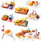 38 Pcs Miniature Food Toy for Dollhouse Accessories, Hamburger, Fries, Soda, and Fast Food Set