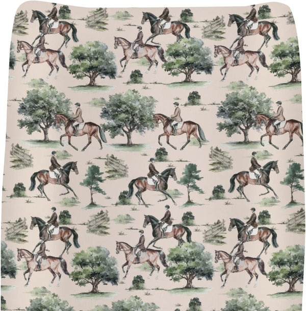 ZoUbqchY Watercolor Horses Trees Baby Changing Pad Covers for Boys Girls Vintage Horse