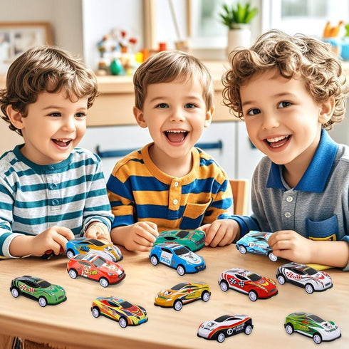 28 Siwarm pcs Pull Back Cars Toys for Kids, Party Favors Treasure Box for Classroom Prizes Mini Vehicles Race Cars Toys