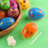 24 Pack 2.3 Inches LEASEN Printed Easter Eggs Bulks, Empty Plastic Easter Eggs Fillable for Easter Egg Hunt, Easter