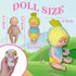 Mini Rebirth Doll, Gift Box Miniature Doll, Toys for Kids Over 3 Years Old (Style C)
