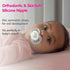 MAM 4-Pack, 6+M Original + Night Unisex & Boy Silicone Pacifiers, Glows in The Dark
