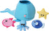 Manhattan Toy Neoprene Whale 5-Piece Floating Spill n Fill Bath Toy with Quick Dry Sponges