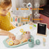 MIKNEKE Set Set Sets Wooden Tea Party for Little Girls Toys, Pretend Play Kids Tea for Toddlers Wood Toys, Wooden Play