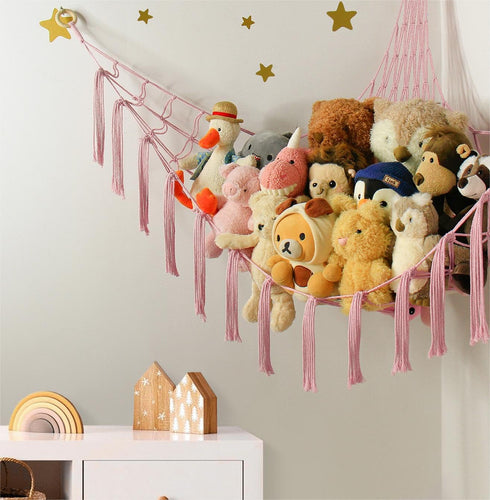 Hammock Hammock mirolam Stuffed Animal Storage Net - Toy Net for Stuffed Animals Corner - Hanging Stuff Animal