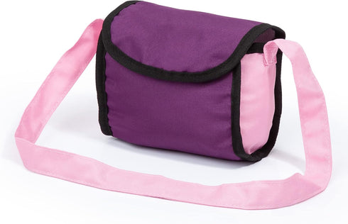 Bayer Stylish Baby Doll Pram Stroller - Purple & Pink with Adjustable Handle