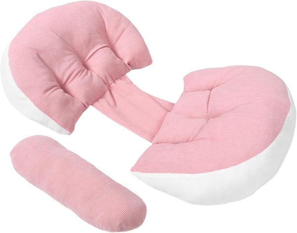 U-Shaped Maternity Pillow for Pregnant Women Waist Support Cushion for Side Sleeping