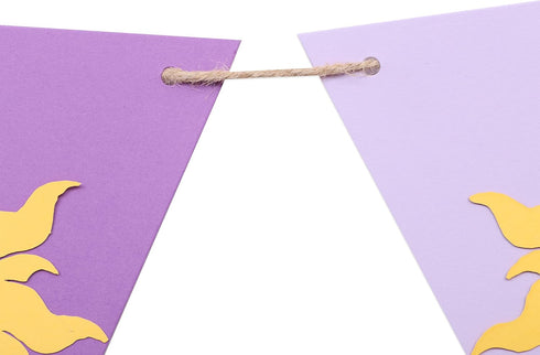 WAWOO Purple Sun Highchair Banner - Birthday Party Decor