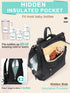 Backpack 14 Backpack MOMINSIDE Diaper Bag - Large Baby Diaper Bag with Pocket, Leather & Nylon Travel Diaper for Mom