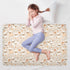 siphylline 52" 34" Cream Playful Lambs Extra Large Resuable Changing Pad Covers Water Resistant Diaper Changing Pad