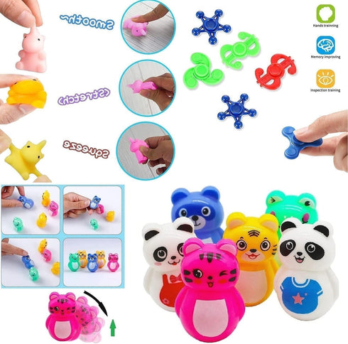 Kaisbro 124 4-8, 8-12 Pcs Party Favors for Kids Birthday Gift Toys, Goodie Bag Stuffers, Treasure Box Carnival Prizes