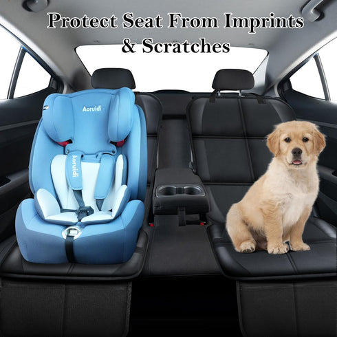 600D Black-1pc) Meolsaek Car Seat Protector for Child Car Seat, Durable Fabric Waterproof Car Seat Cover with Thick Pad