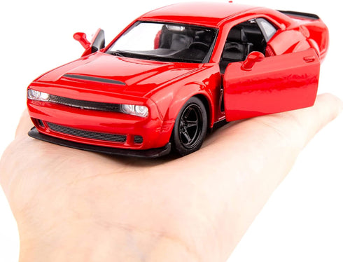 TGRCM-CZ 1/36 Scale Dodge Challenger Casting Car Model, Zinc Alloy Toy Car for Kids, Pull Back Vehicles Toy Car